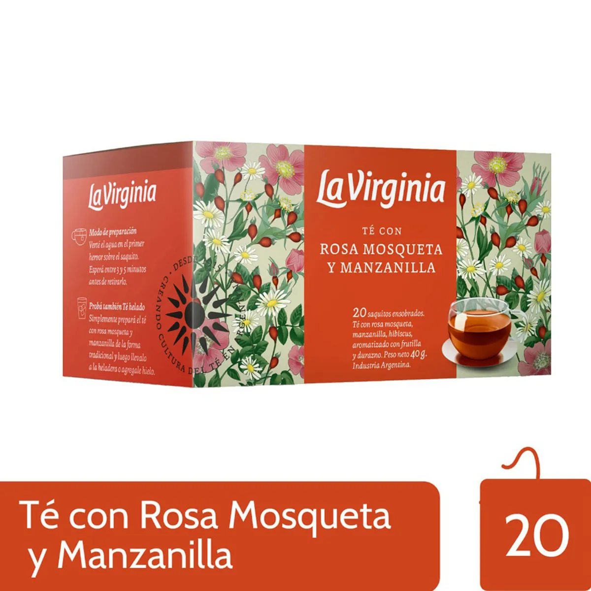 TE SABORIZADO ROSA MOSQUETA 20S