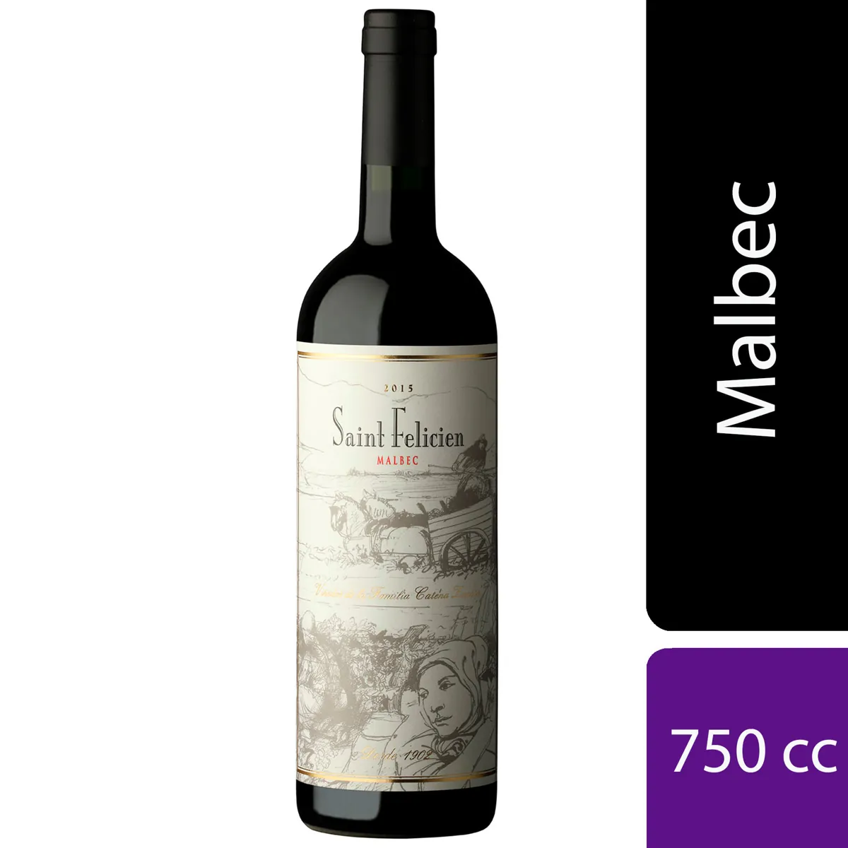 VINO SAINT FELICIEN MALBEC 750CC