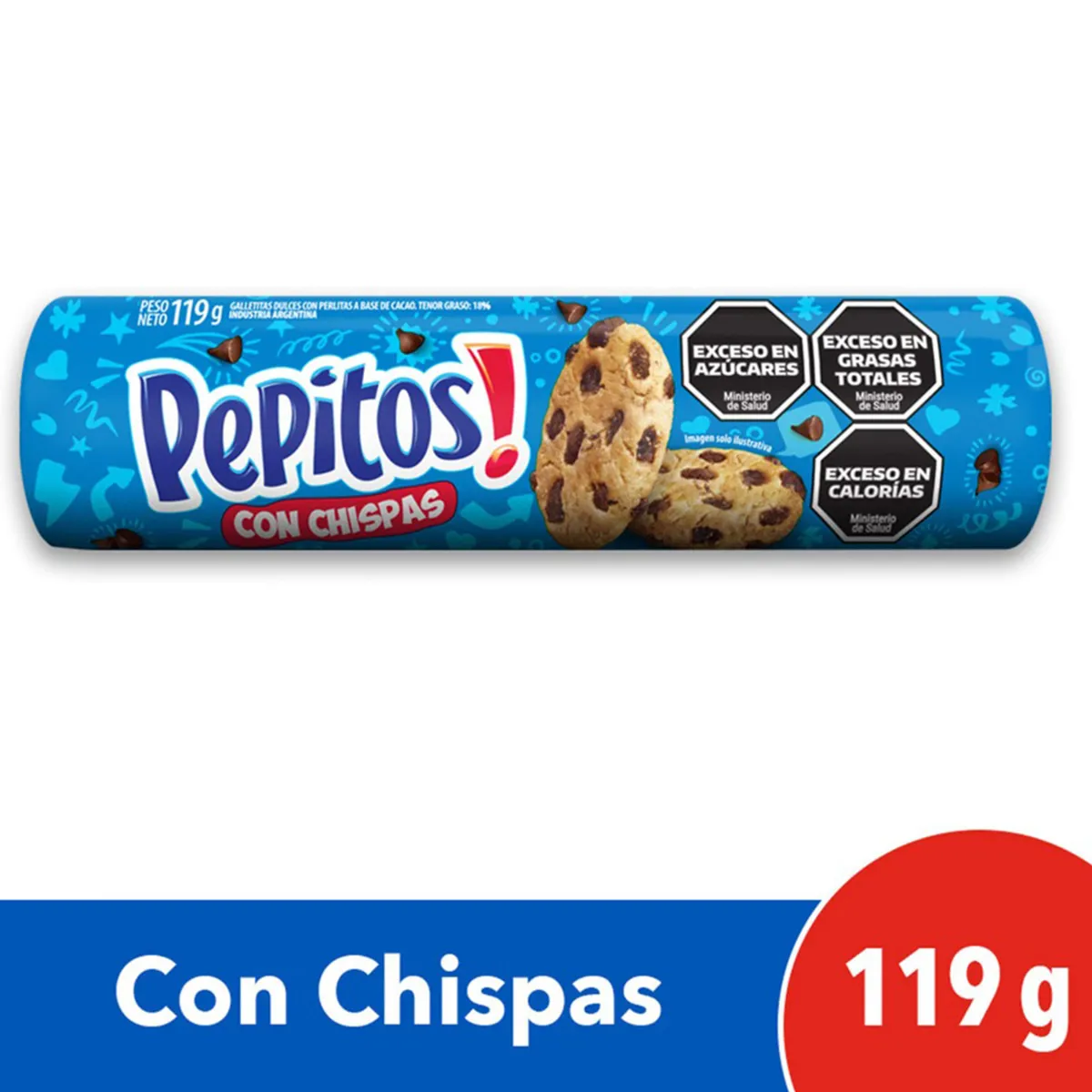 GALLETITAS PEPITOS CON CHISPAS 119G