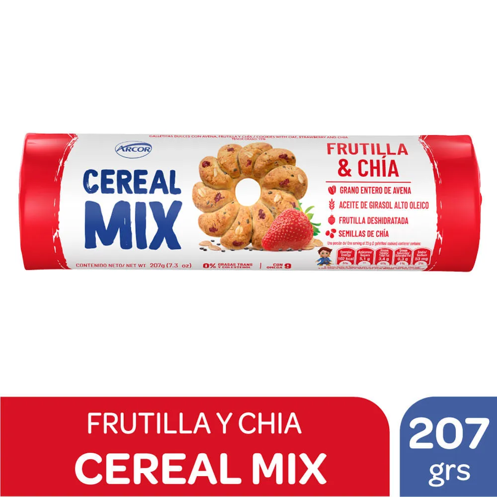 CEREAL MIX FRUTILLA Y CHIA 207G
