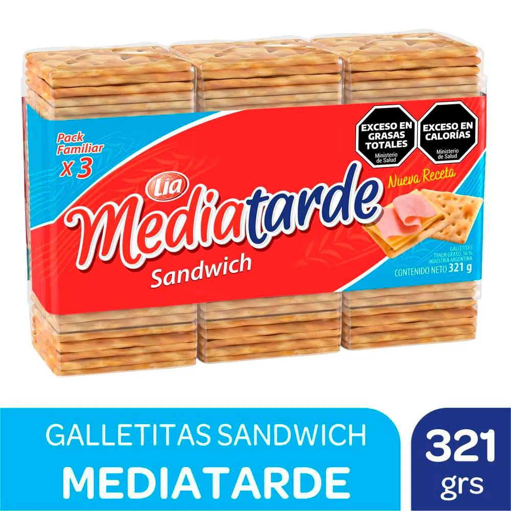 MEDIATARDE SANDWICH X 3U