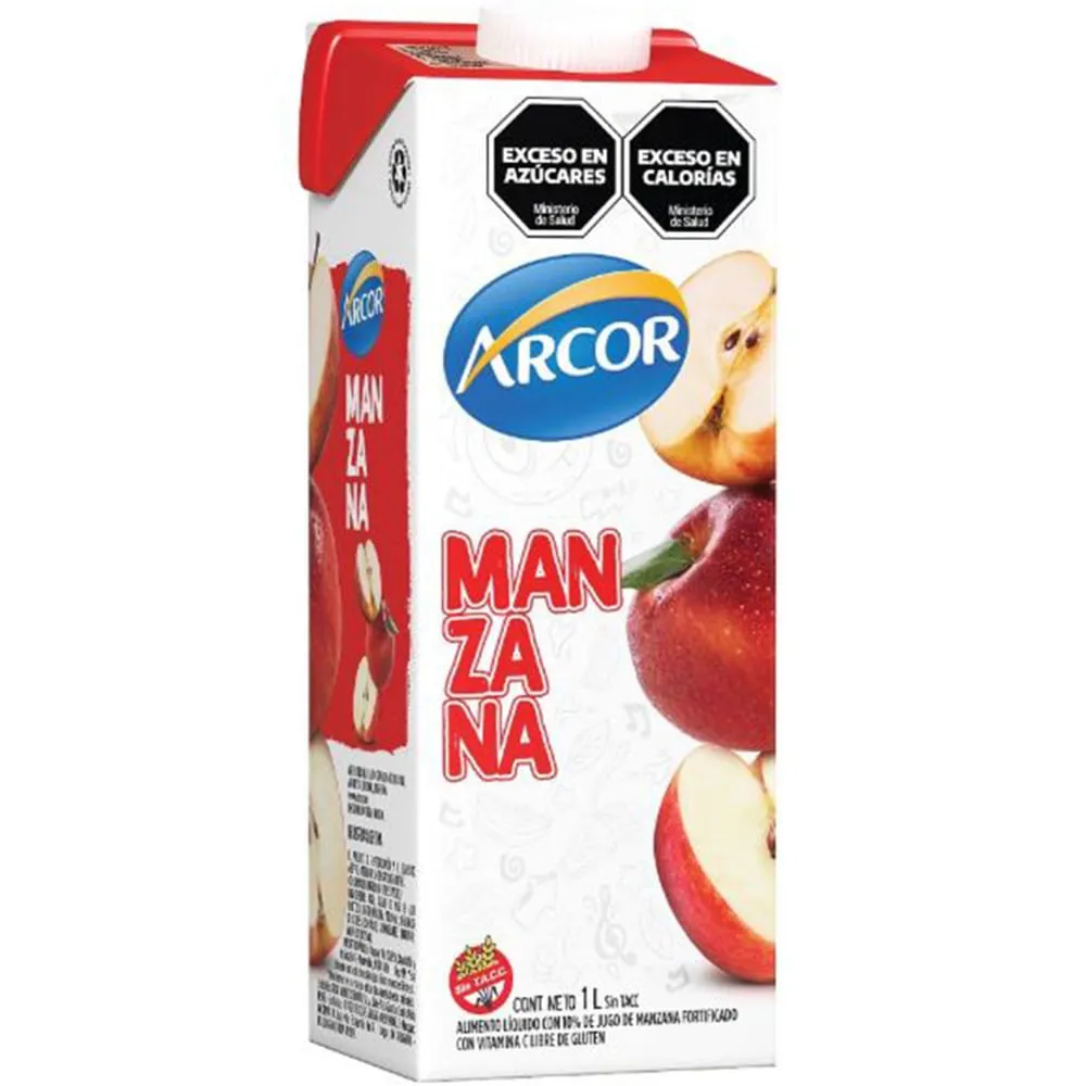 ARCOR BEBIDA MANZANA 1L
