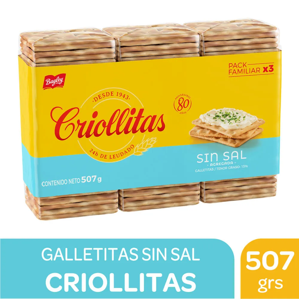 CRIOLLITAS S/SAL X 3 U.