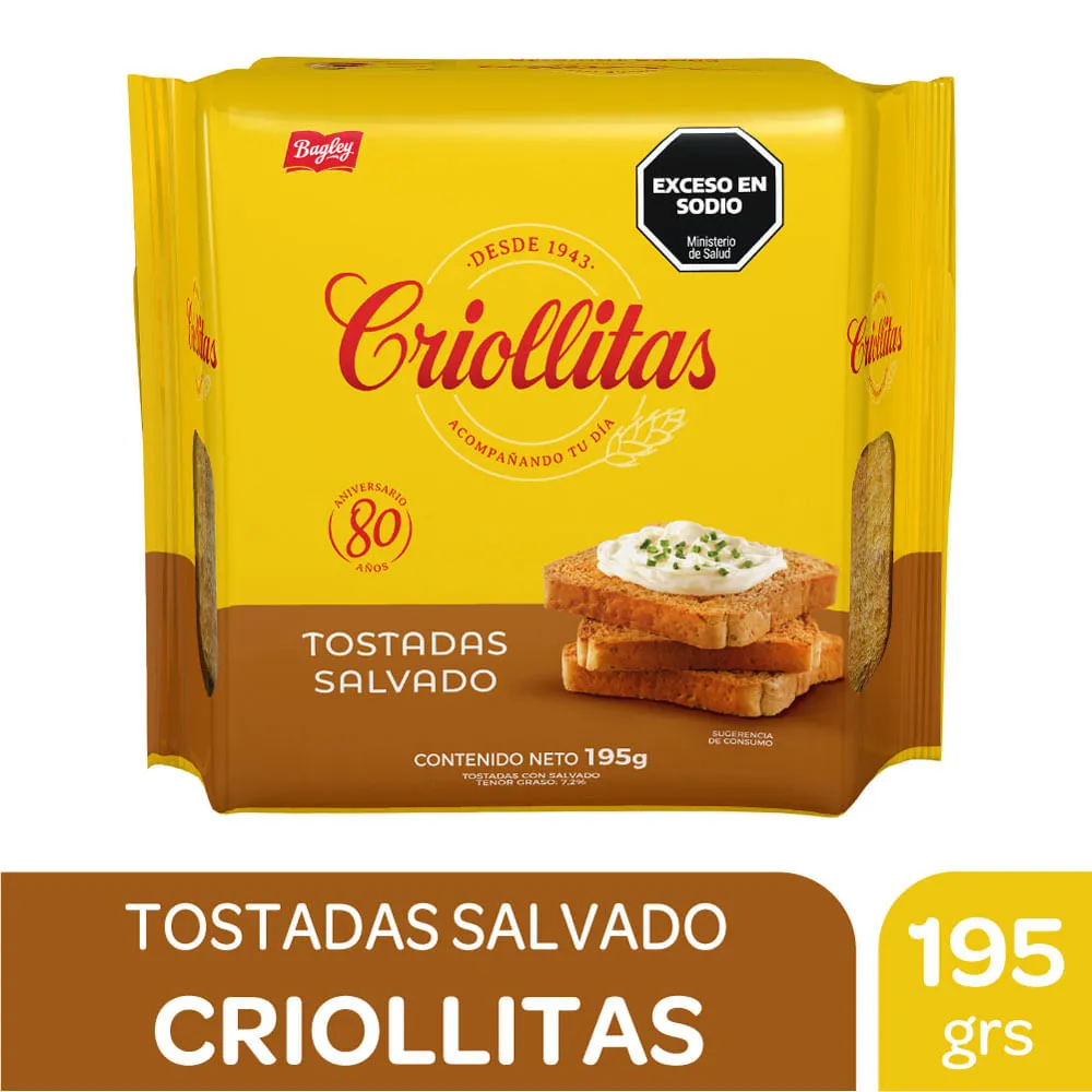 TOSTADAS SALVADO  CRIO. 195 G 