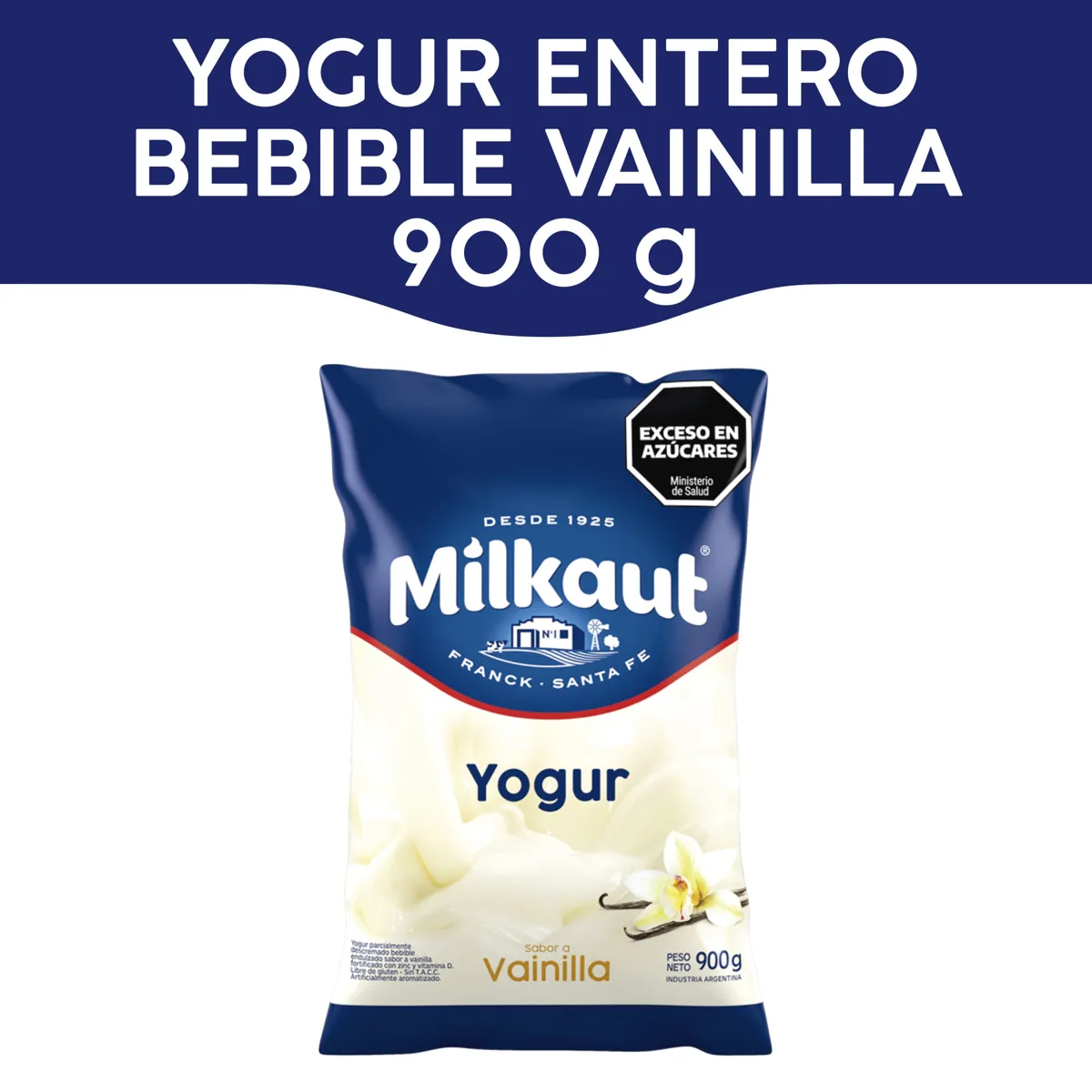 YOGUR MILKAUT VAINILLA 1 L.