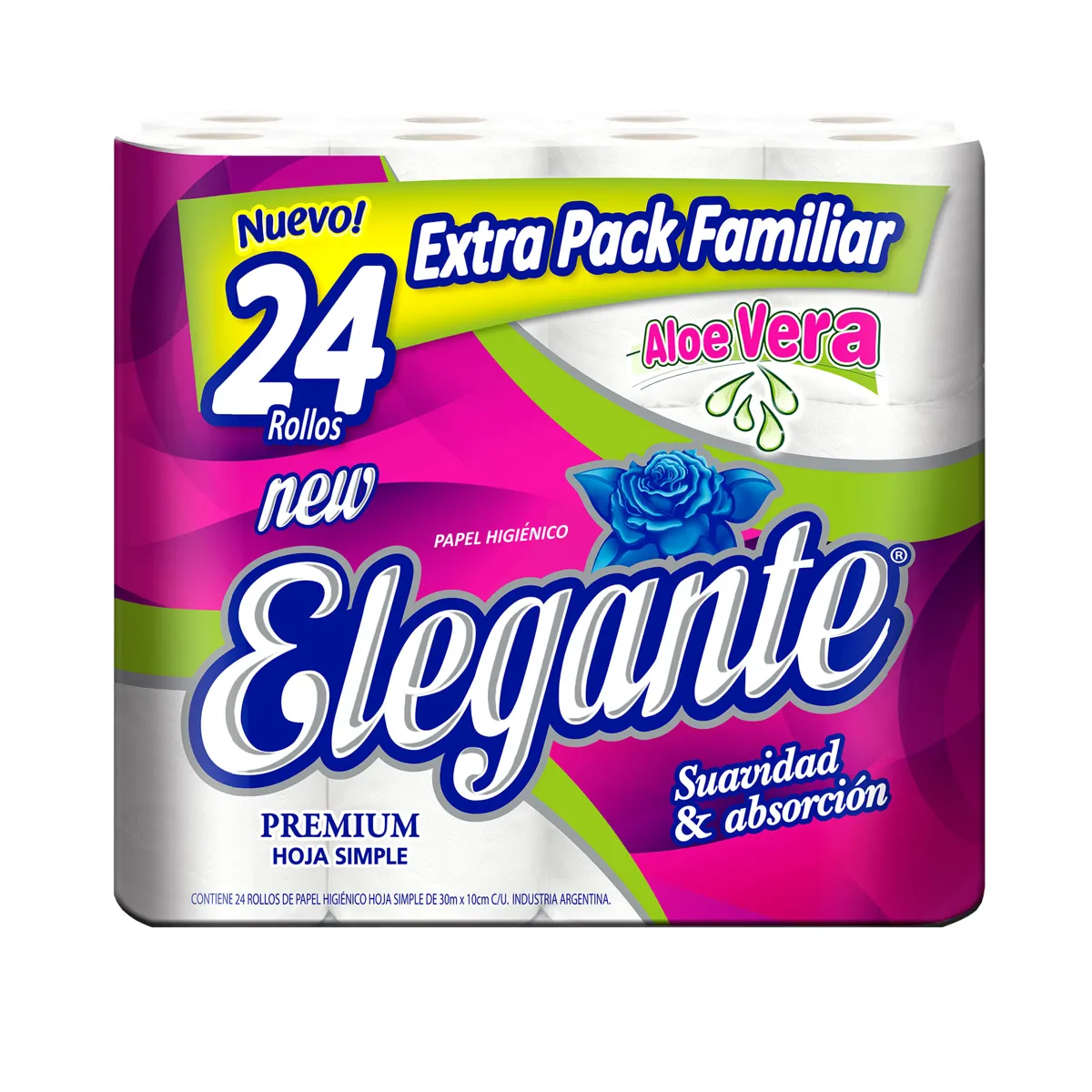 PAPEL ELEGANTE 24 X 30 M ALOE VEA 