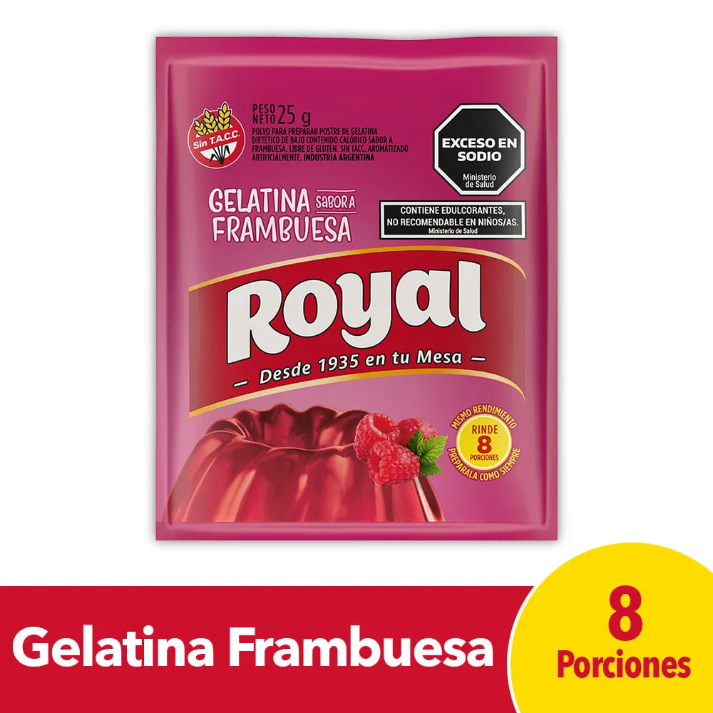 GELATINA ROYAL FRAMBUESA 25 G