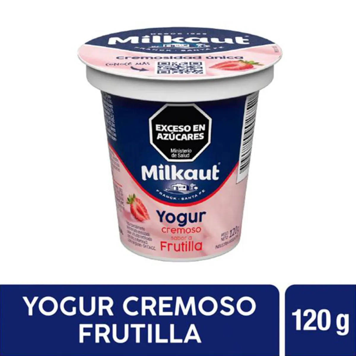 YOGUR MILKAUT CREM. FRUTILLA 120 G