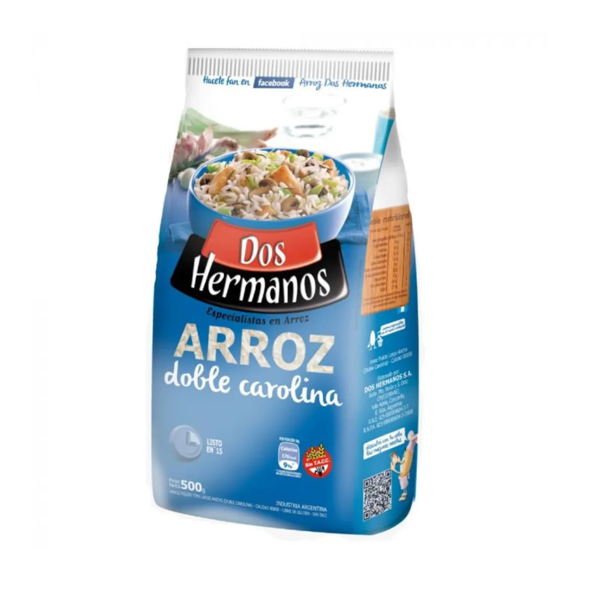 ARROZ DOS HERMANOS DOBLE CAROLINA 500G