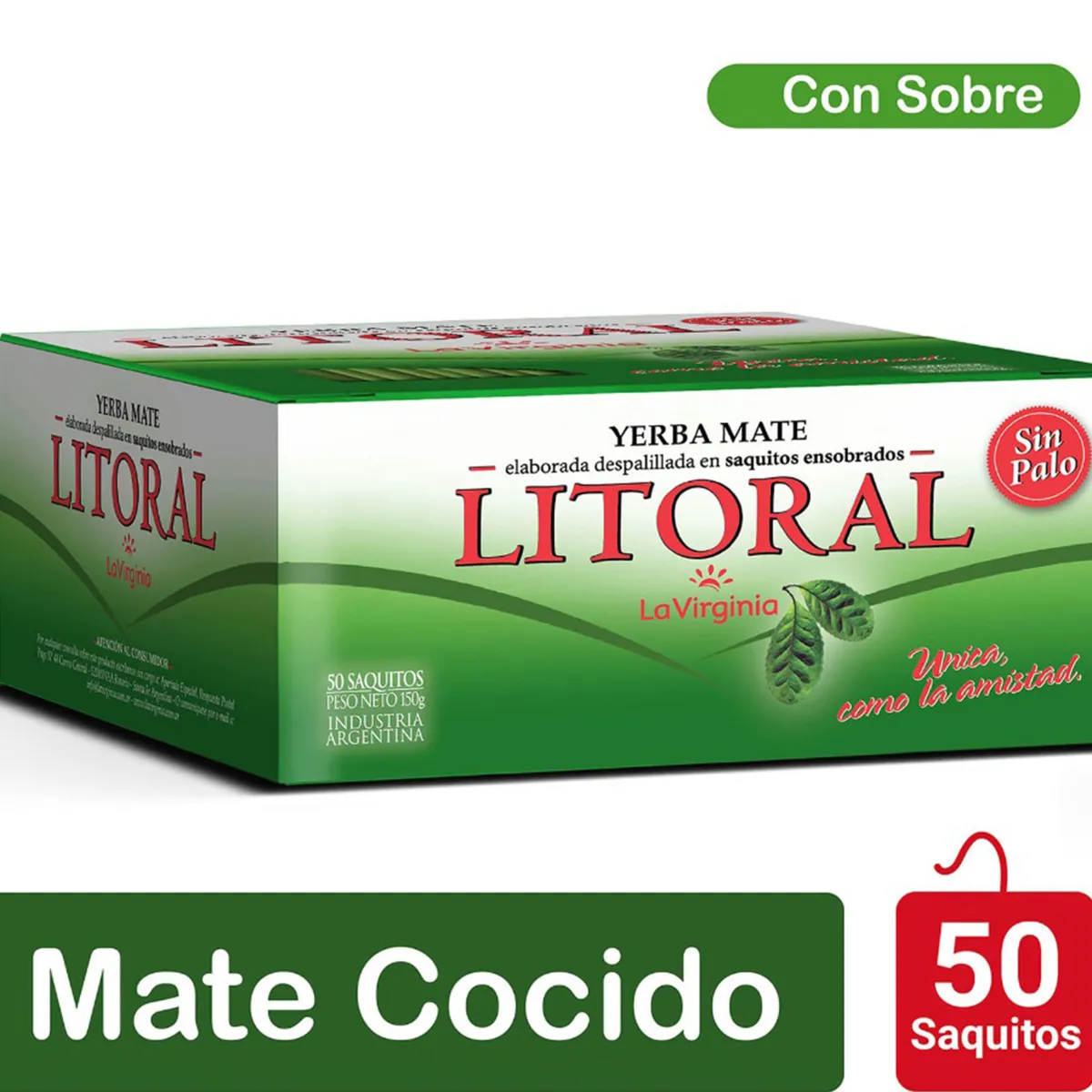 MATE COCIDO LITORAL C/ SOBRE 25 U.