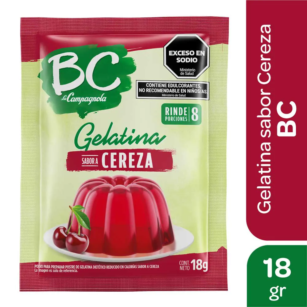 GELATINA CEREZA LIGHT BC 18G