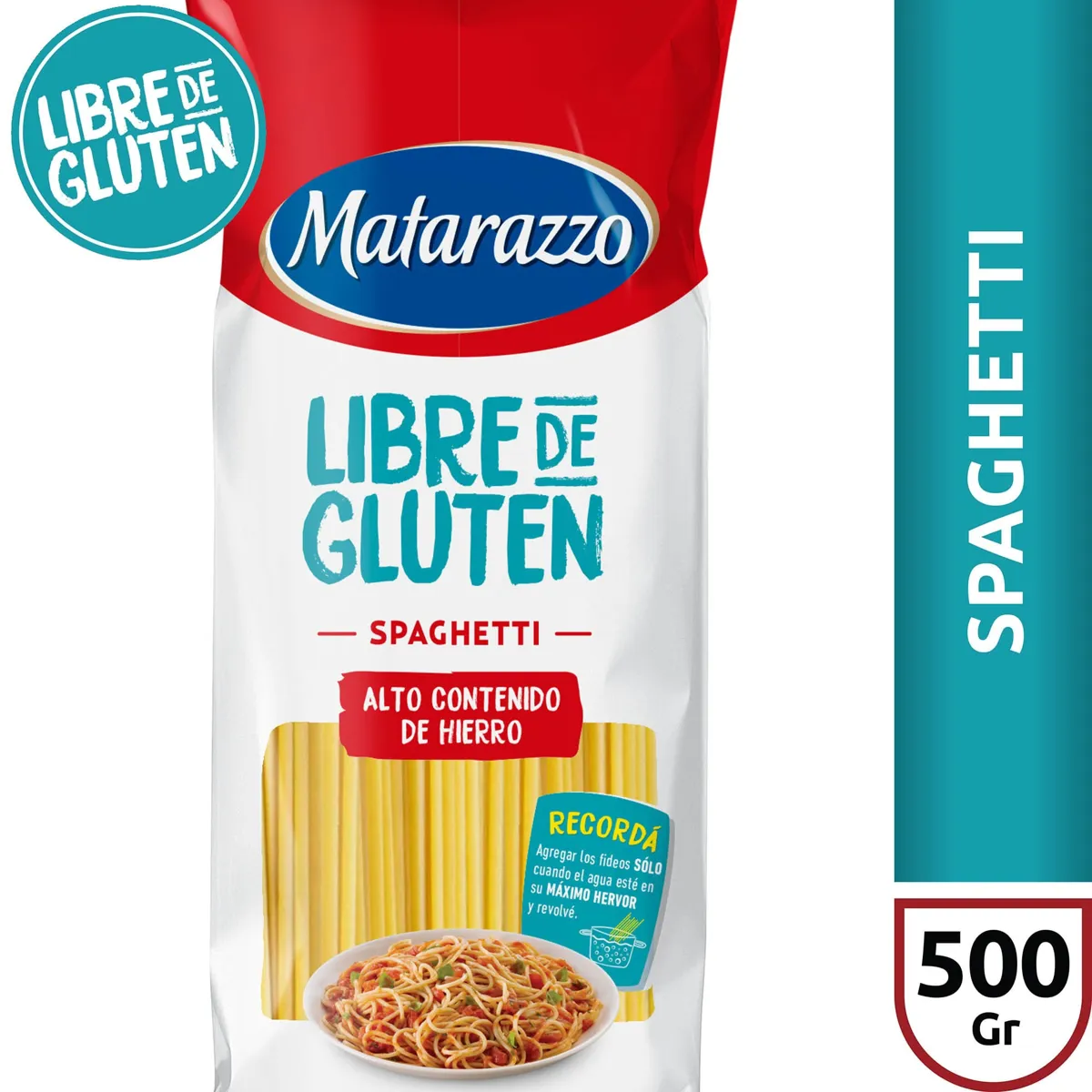 FIDEO SPAGHETTI LIBRE DE GLUTEN MATARAZZO 500G