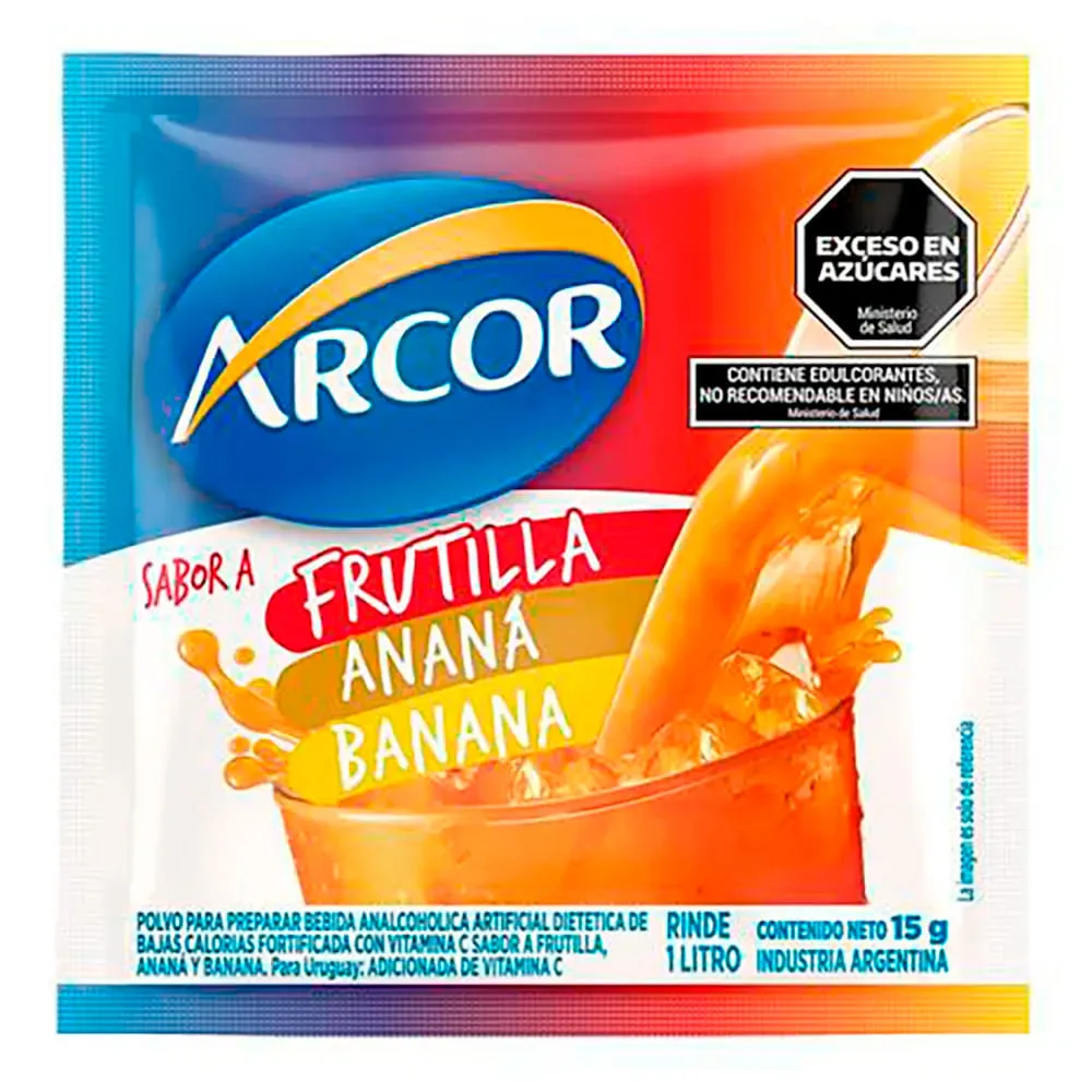 JUGO ARCOR 3 FRUTAS 15G