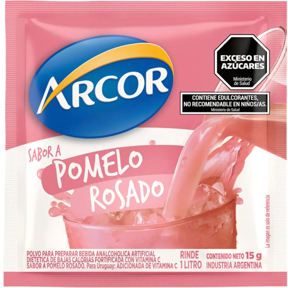 JUGO ARCOR POMELO ROSADO 15G