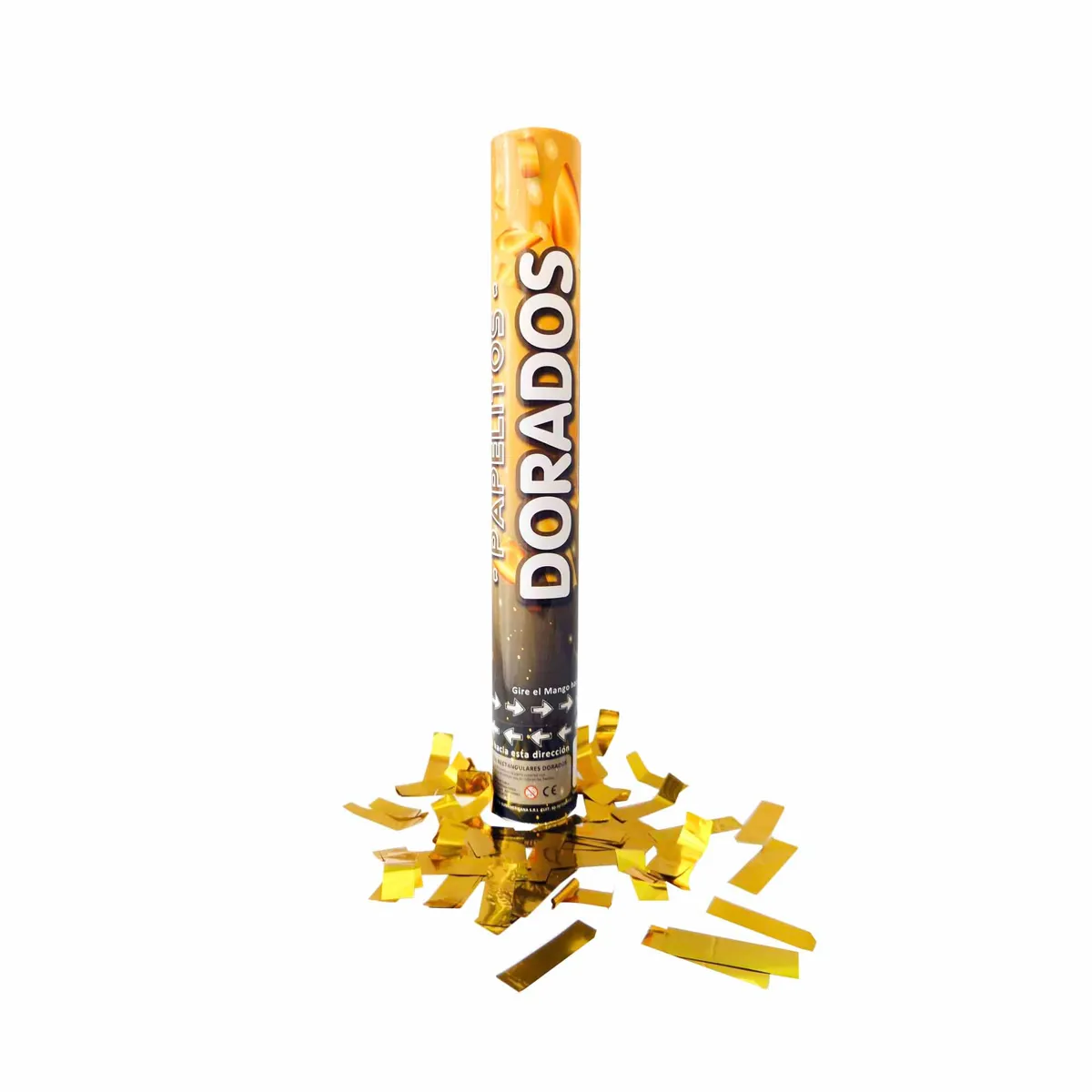 LANZA PAPELITOS DORADOS