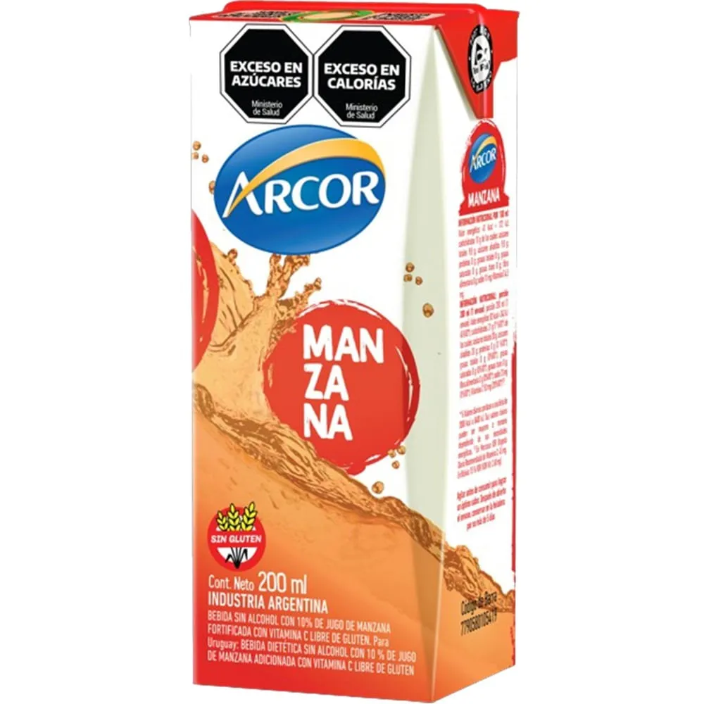 ARCOR BEBIDA MANZANA 200ML
