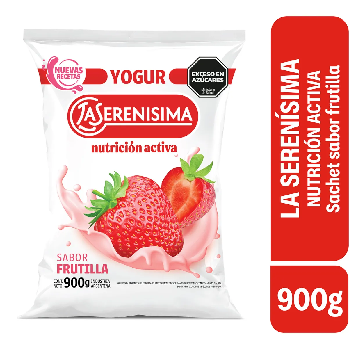 YOGUR LA SERENISIMA FRUTILLA 900 G