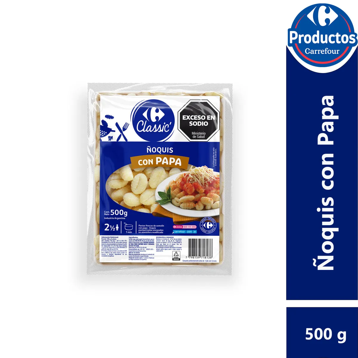 FIDEO BARLETTA ÑOQUIS 500 G