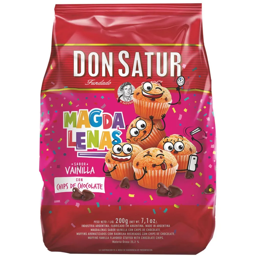 MAGDALENAS DON SATUR C/ CHIPS 