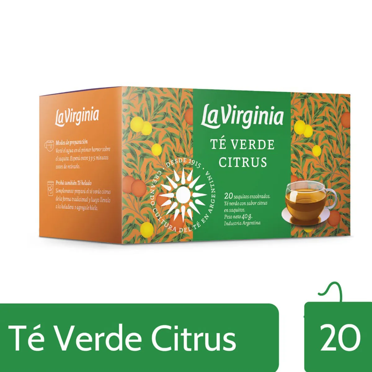 TE VERDE CITRUS 20U