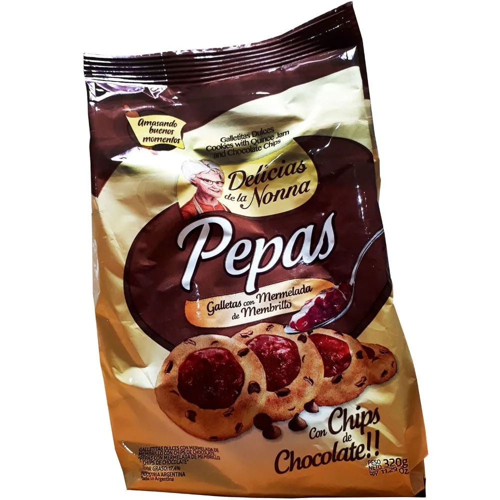 PEPAS CON CHIPS DELICIAS DE LA NONA 320 GS