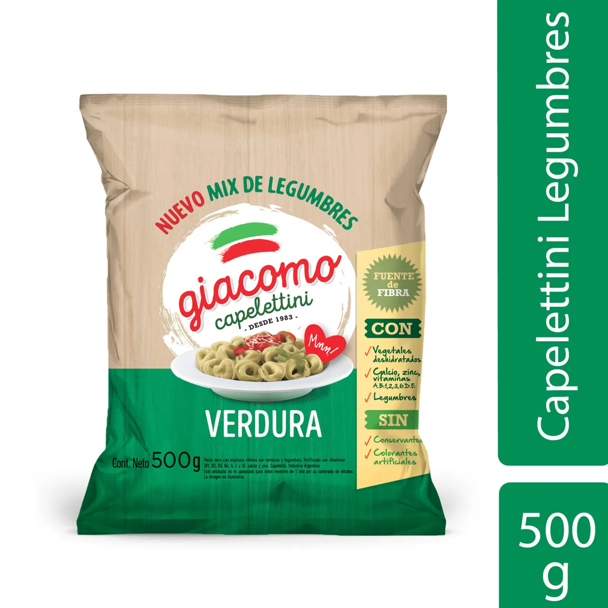 GIACOMO VERDURA CAPELETTINI 500G