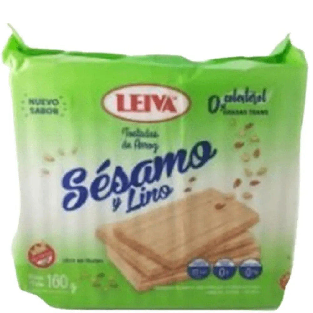 TOSTADA DE ARROS SESAMO Y CHIA LEIVA 