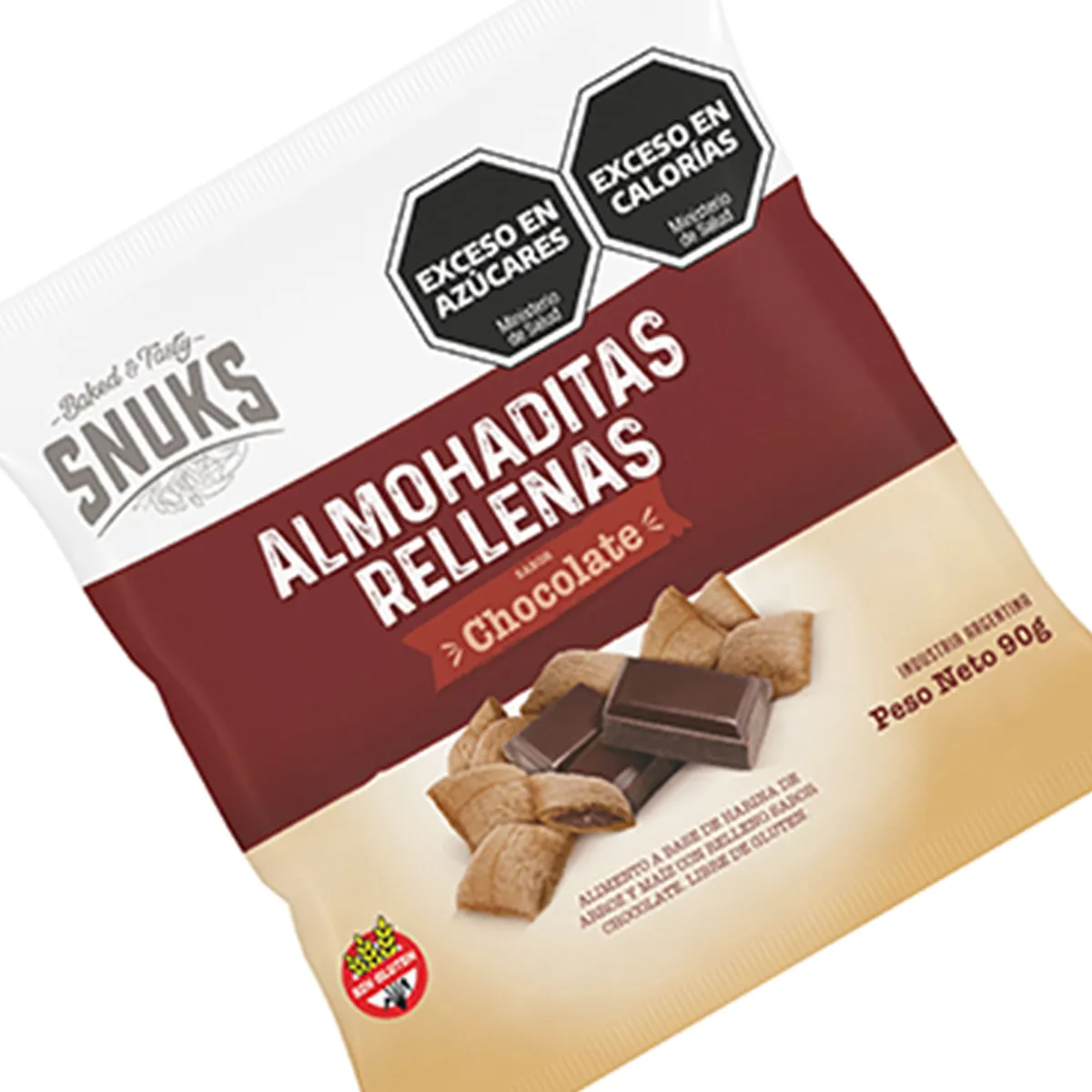 ALMOHADITAS RELLENAS CHOCO X 90G
