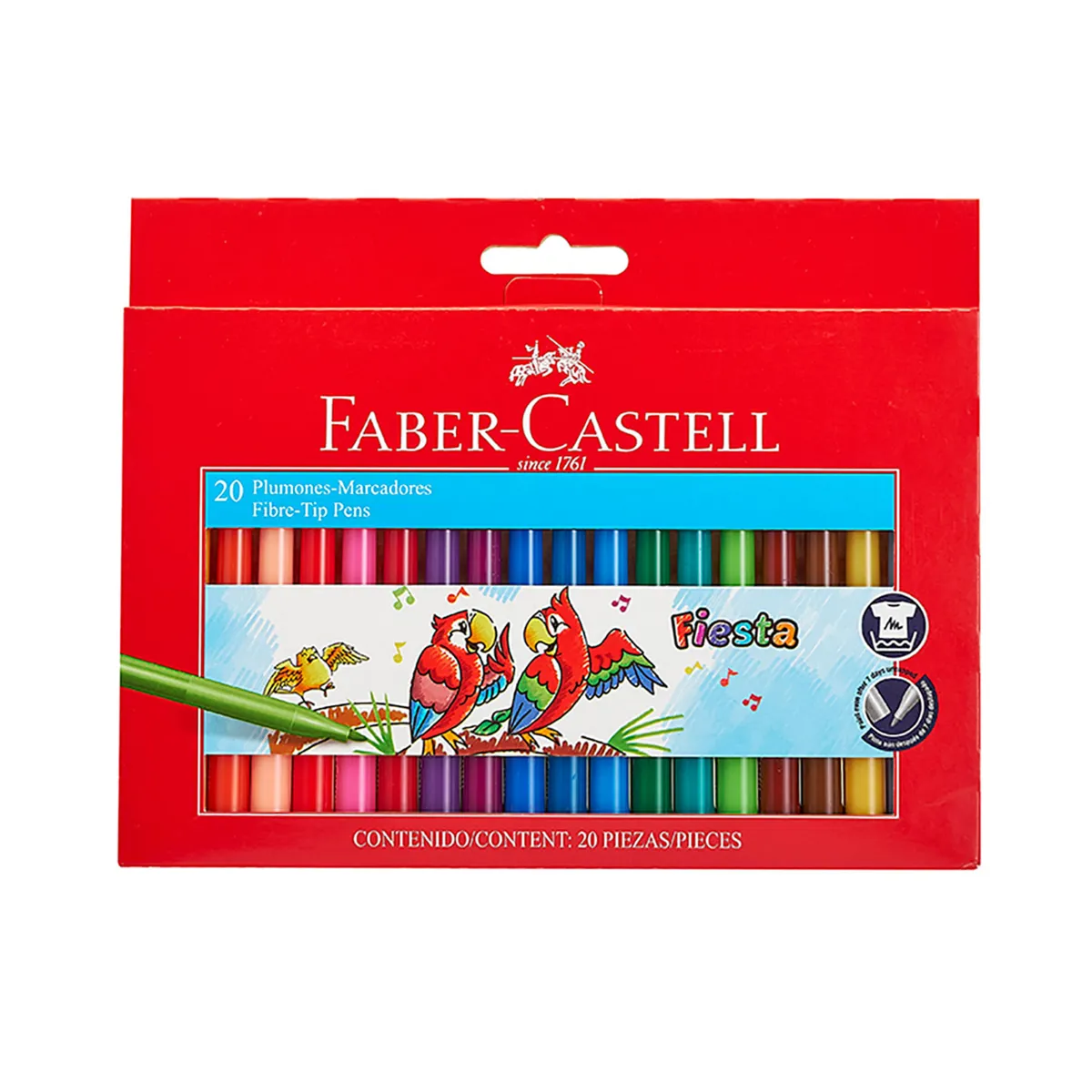 FABER-CASTELL MARCADOR FIESTA X 6