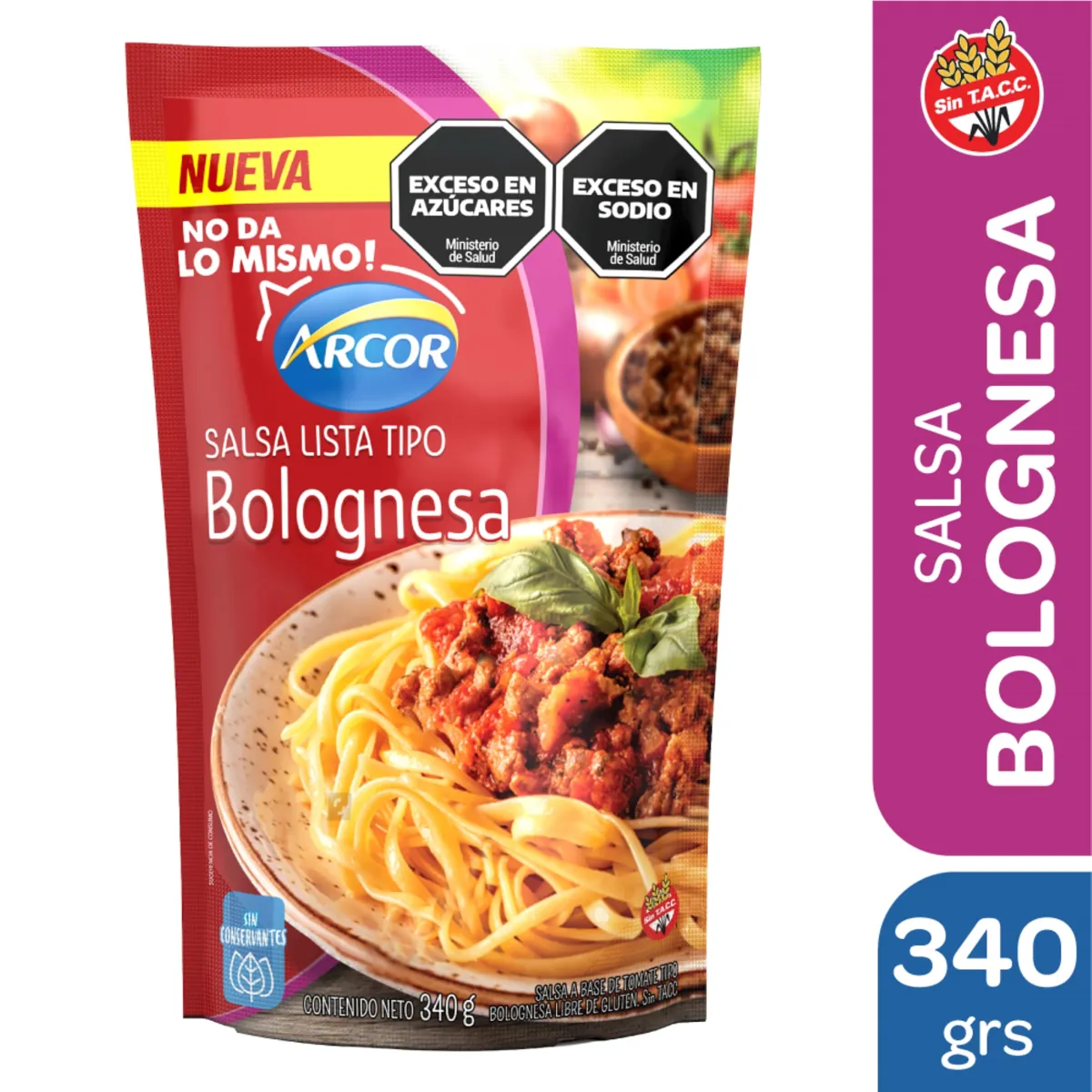 ARCOR SALSA BOLOGNESA X340 GRS 