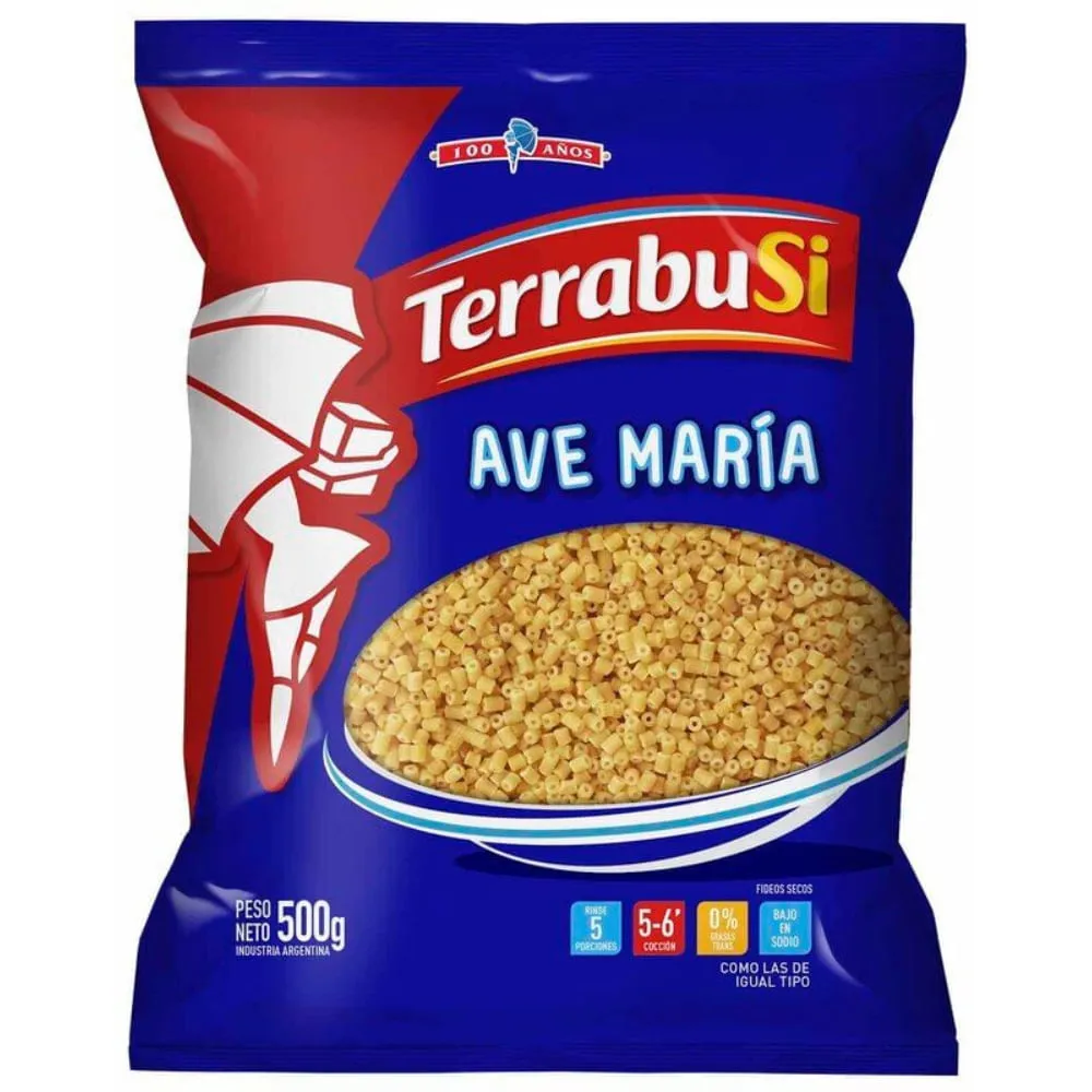 FIDEO TERRAB.AVE MARIA X 500 GRS 