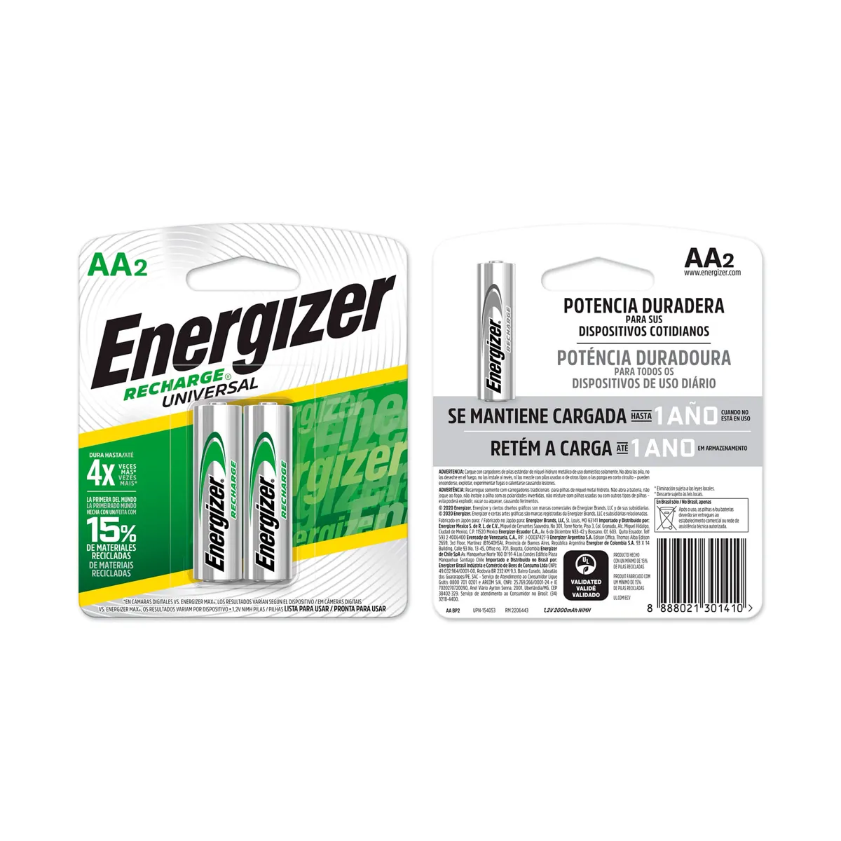 ENERGIZER PILA AA X4