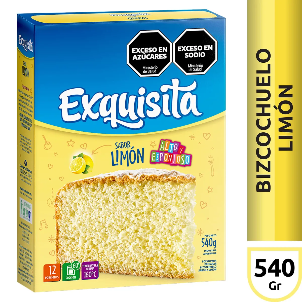 BIZCO.EXQUISITA LIMON X 540 GRS 