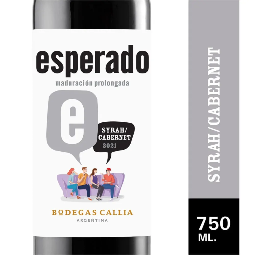 VINO ESPERADO SYRAH/CABER X 750 ML