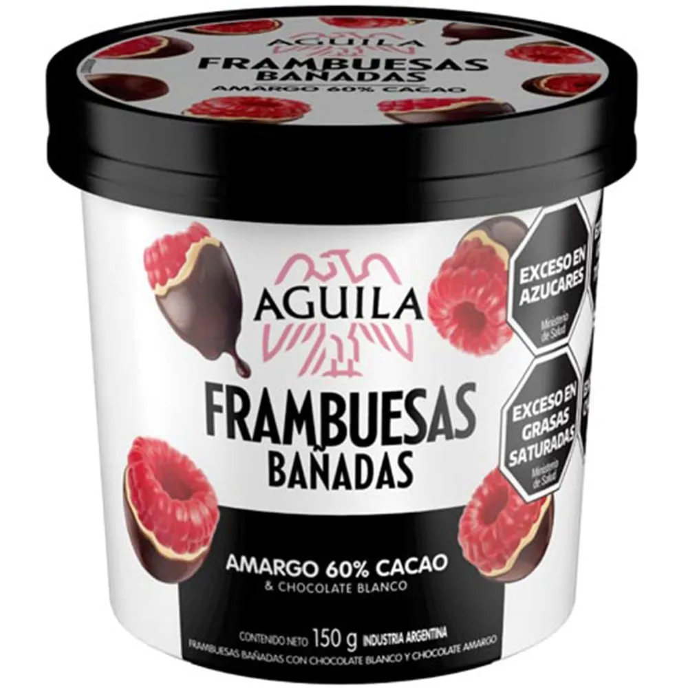 HEL. FRAMBUESAS CHOCO AMARG. X  150 GRS 