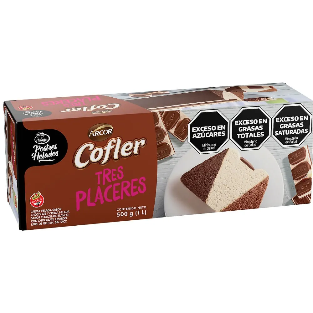 HEL.POSTRE COFLER 3 PLACERES X 530 GRS 