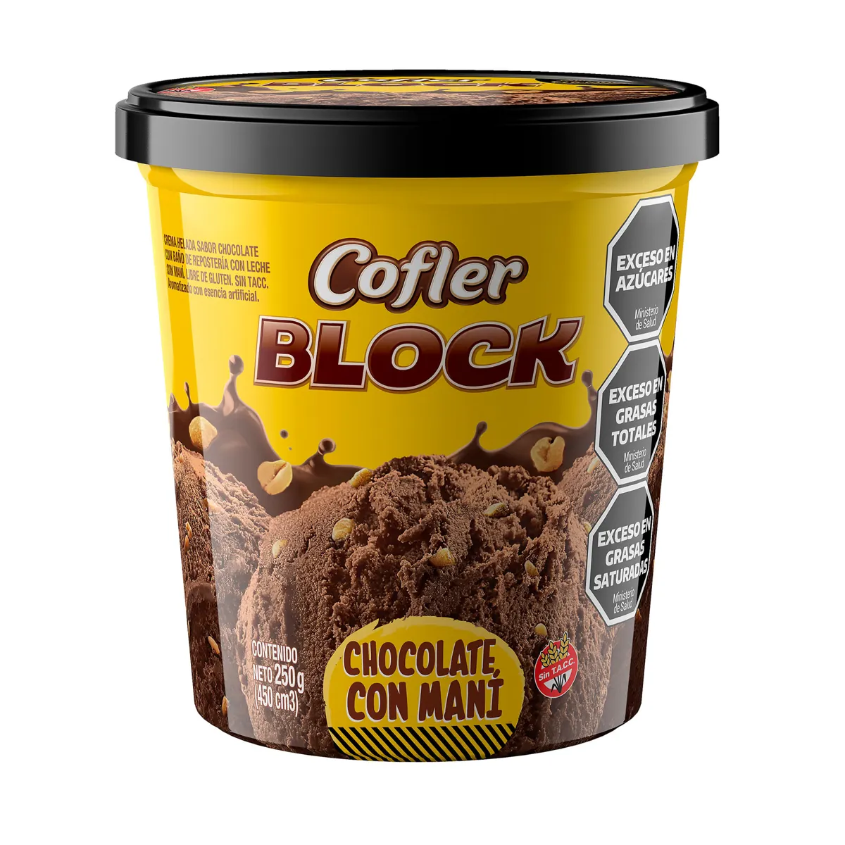 HEL.GELATO COFLER BLOCK X 250 GRS 