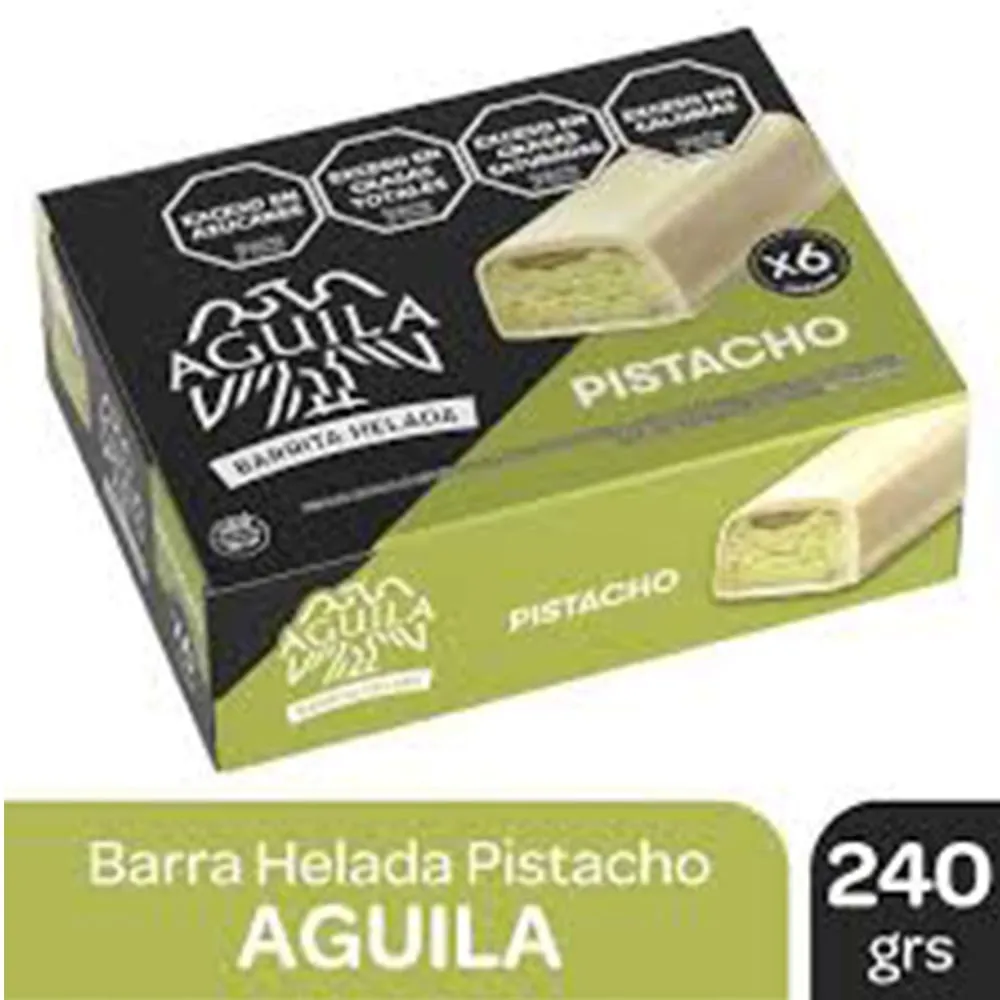 HEL. BARRITA AGUILA PISTACHO X 6