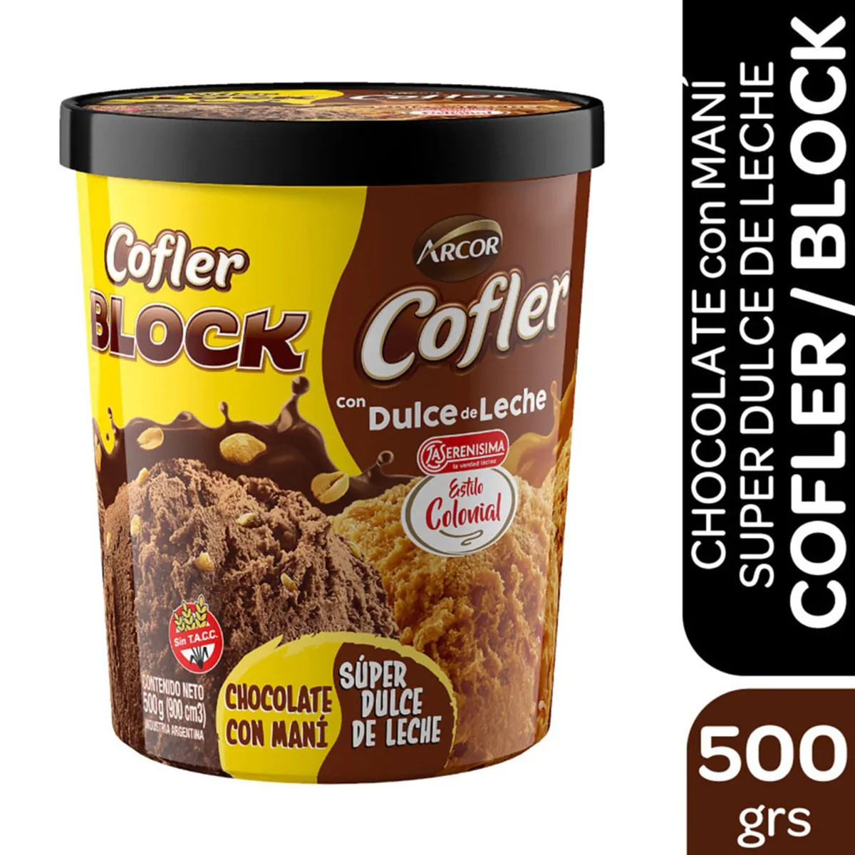 HEL.GELATO XL BLOCK MITTI X 500 GRS 
