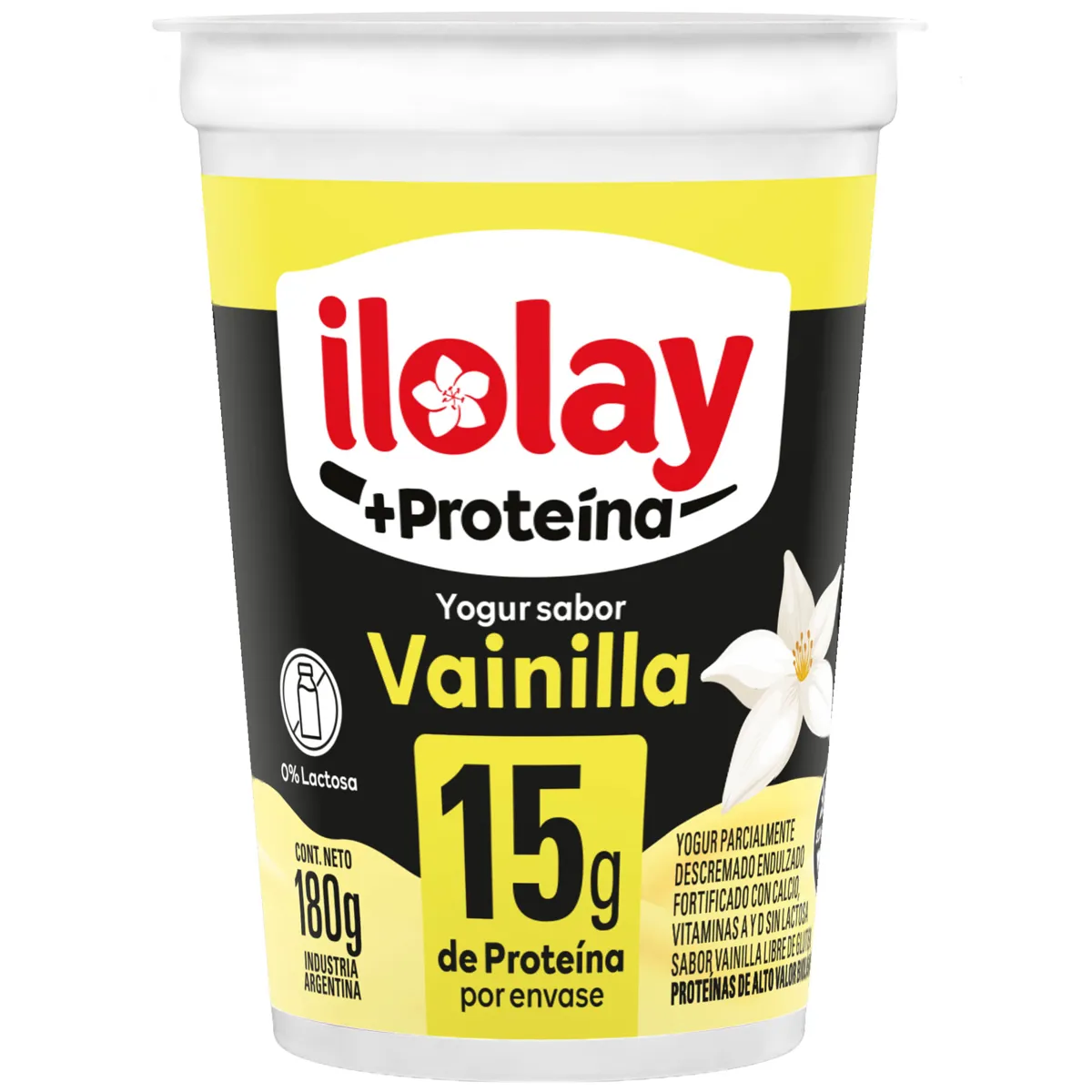 YOGUR ILOLAY+PROTEINA VAINILLA X 180 GRS 