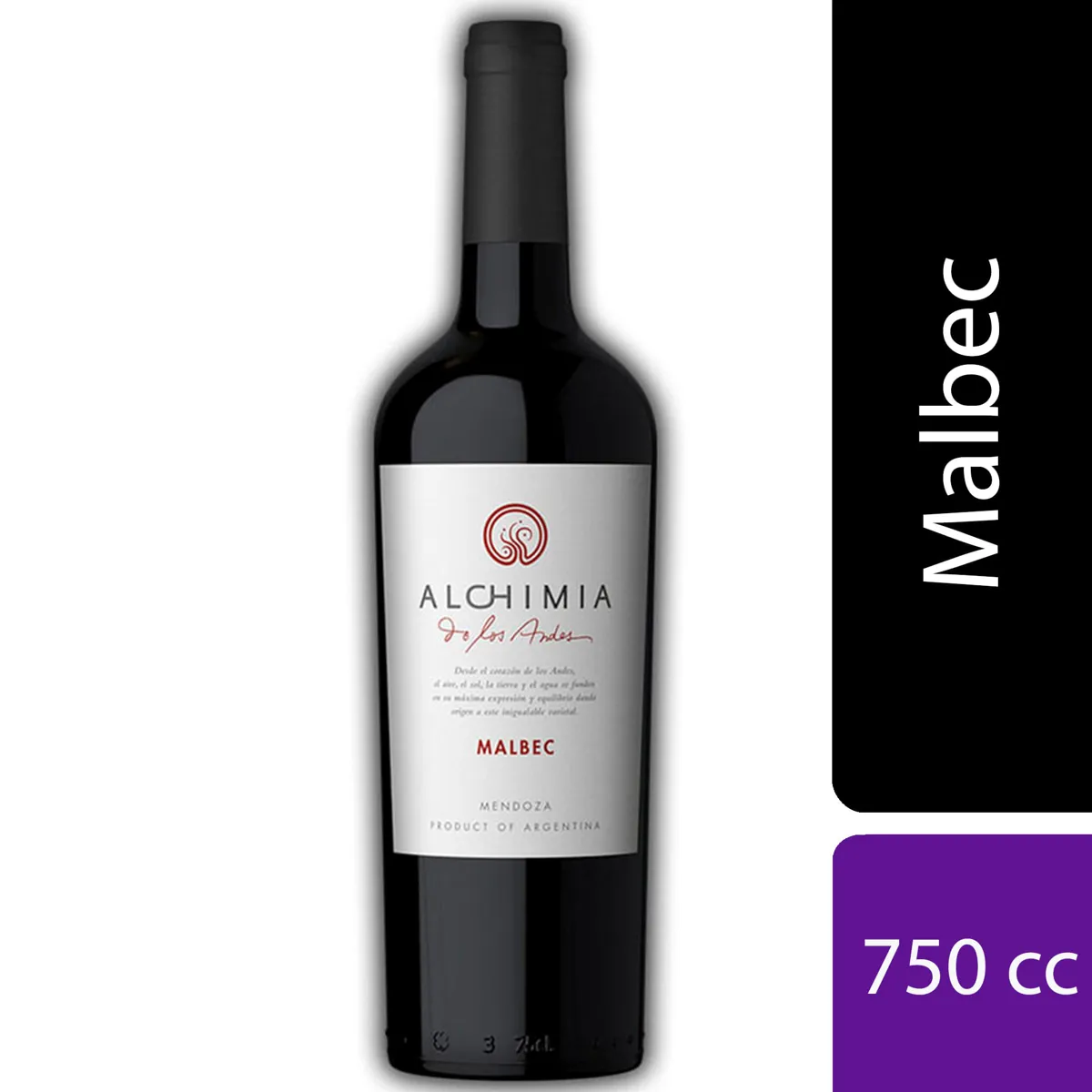 VINO ALCHIMIA MALBEC 2020  X 750 ML 