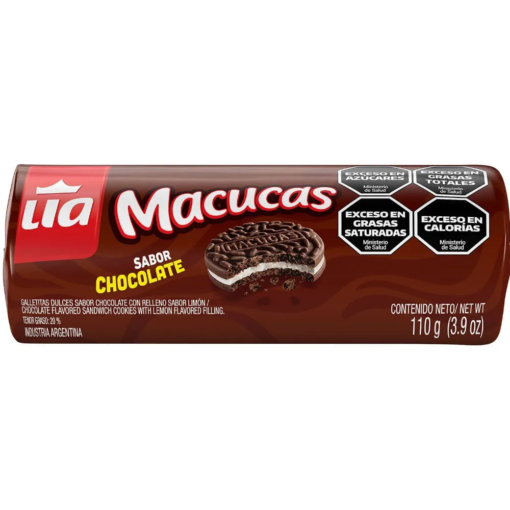 GALLETITA MACUCAS CHOCO X 110 G