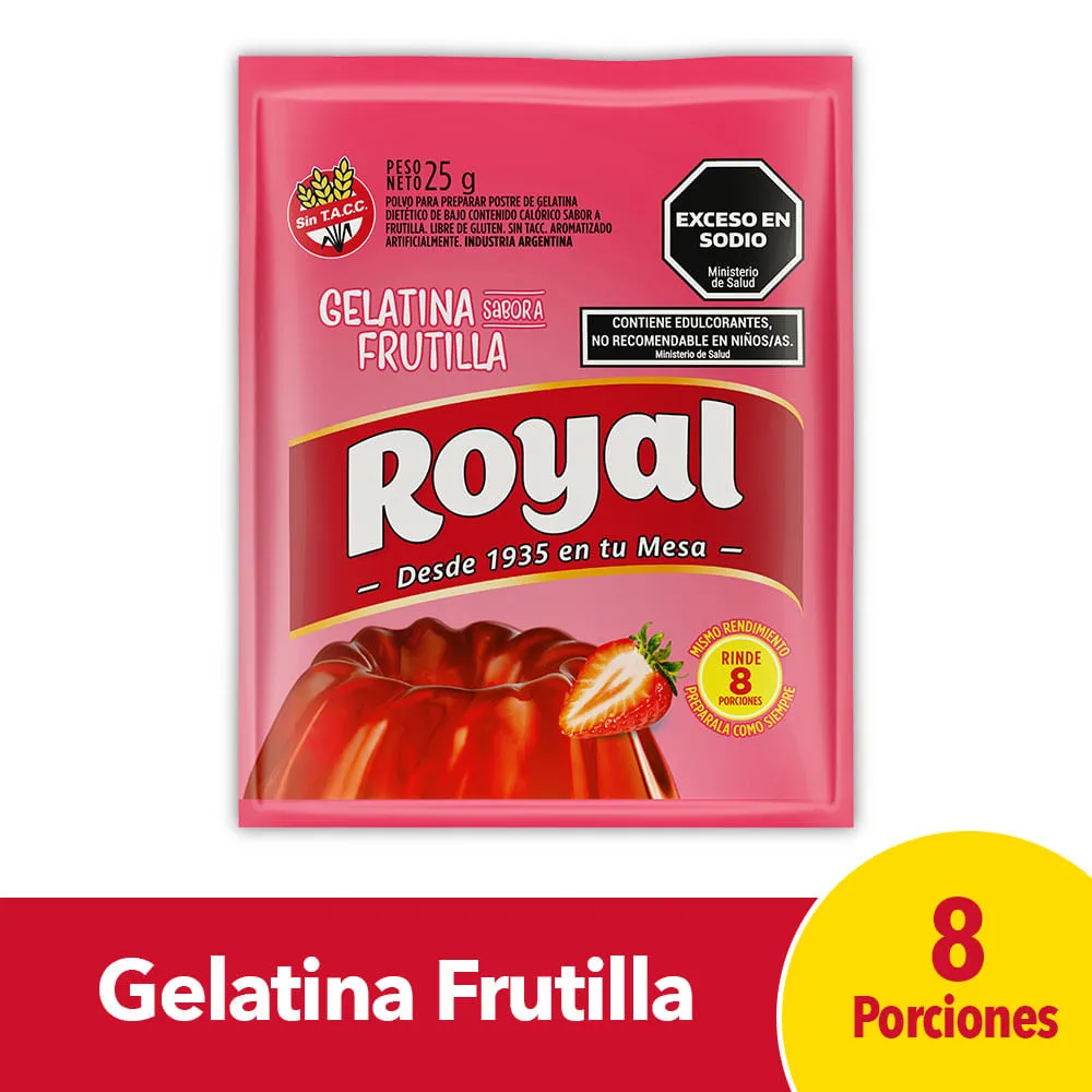 GELATINA FRUTILLA CREMIGAL 110 G