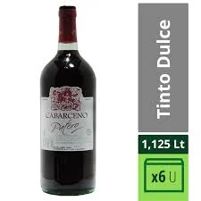 VINO TINTO DULCE CABARCENO 6 X 1.125 CC.