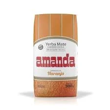 YERBA AMANDA SABORIZ. NARANJA 10  X 500 GS