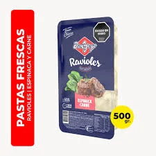 RAVIOLES ESPINACA CARNE DON YEYO 500GR
