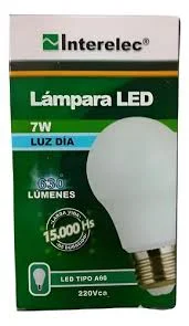 LAMPARA LED INTERELEC 10 U. X 7W
