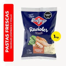 RAVIOLES ESPINACA POLLO DON YEYO 500GR