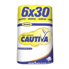 PAPEL HIGIENICO  CAUTIVA 30 M X 6  PACK X 12 U. 