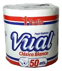 PAPEL HIGIENICO VUAL 50M PACK X 24 U.